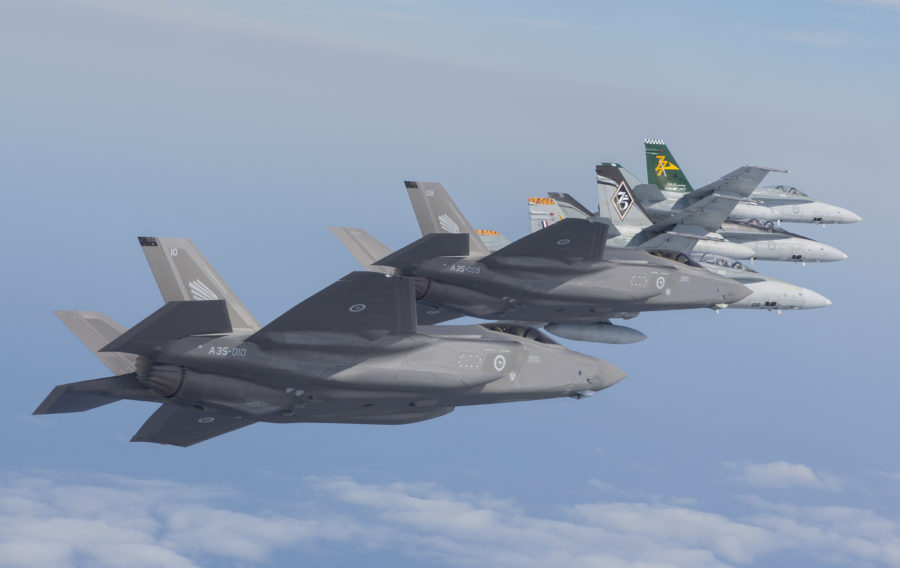 Australias-first-F-35s-arrive-home-to-RAAF-Williamtown