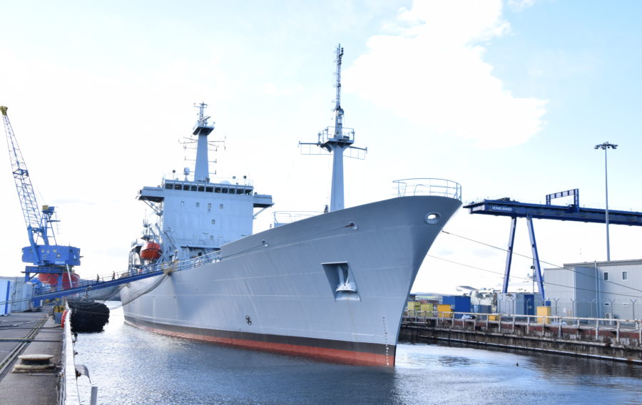 Work completed on royal navy vessel at Babcock’s Rosyth facilities