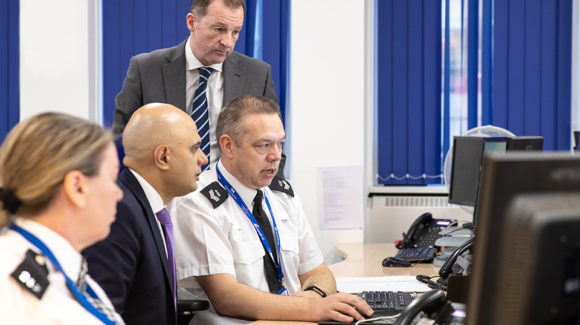 Home Secretary visits police hubs preparing for no-deal Brexit
