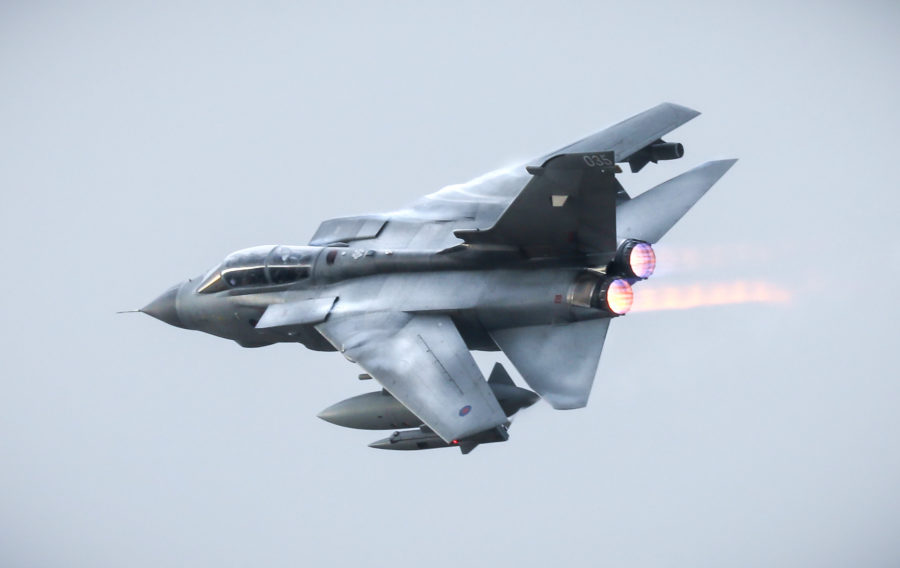 RAF Tornado returns from operations for the last time