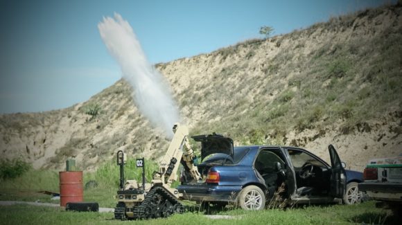 First of 56 DE&S-procured bomb disposal robots arrive in Britain