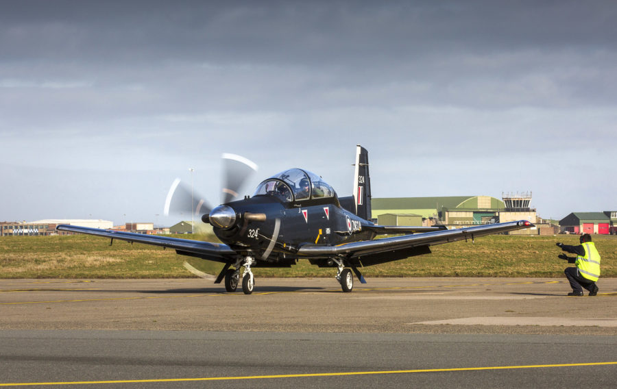 Texan T1 completes first flight at RAF Valley