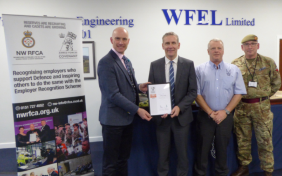 WFEL receives Armed Forces Covenant award