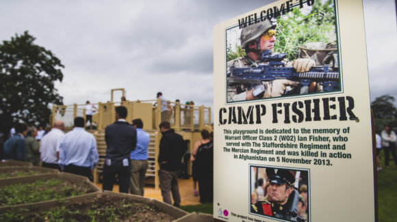 Staffordshire Regiment Museum open new play area in memory of late comrade