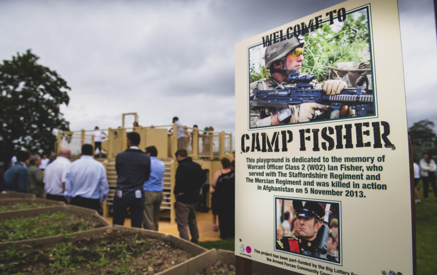 Staffordshire Regiment Museum open new play area in memory of late comrade