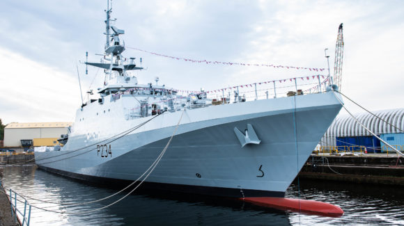 Offshore patrol ship named HMS Spey