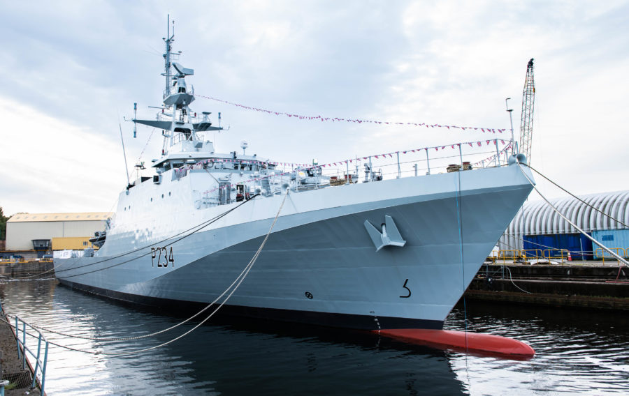 Offshore patrol ship named HMS Spey