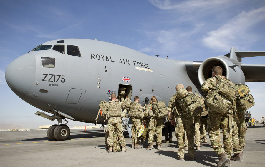 RAF Squadrons receive battle honours from the Queen