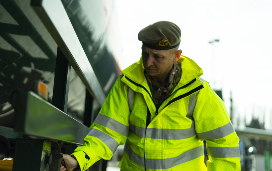 Training begins for military oxygen tanker drivers