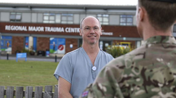 Family values RAF Reservist's virus response