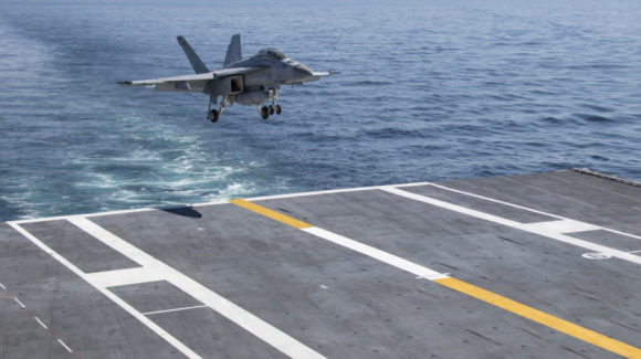 Aircraft milestone reached aboard USS Gerald R Ford