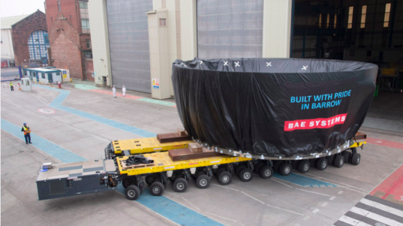 Latest piece of Dreadnought submarine makes a move