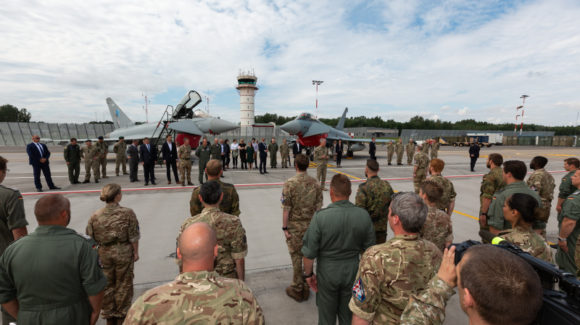 President of Lithuania visits RAF personnel deployed in Lithuania