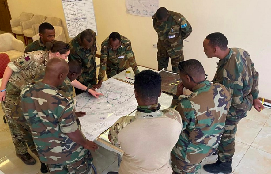 British Army trains Somali National Army Brigade headquarters