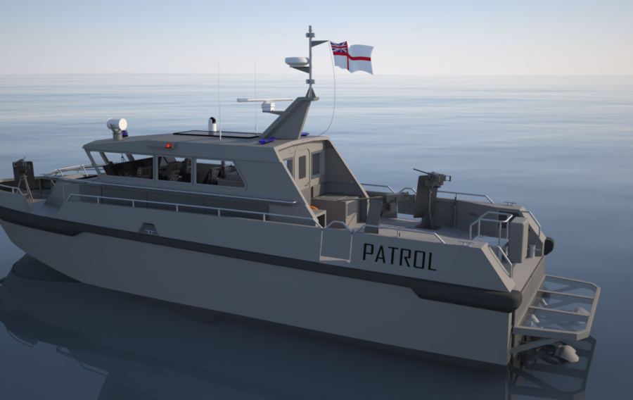 CGI OpenSea360 chosen for Royal Navy high-speed patrol craft