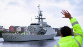 Final next generation patrol ship heads for her new home in Portsmouth