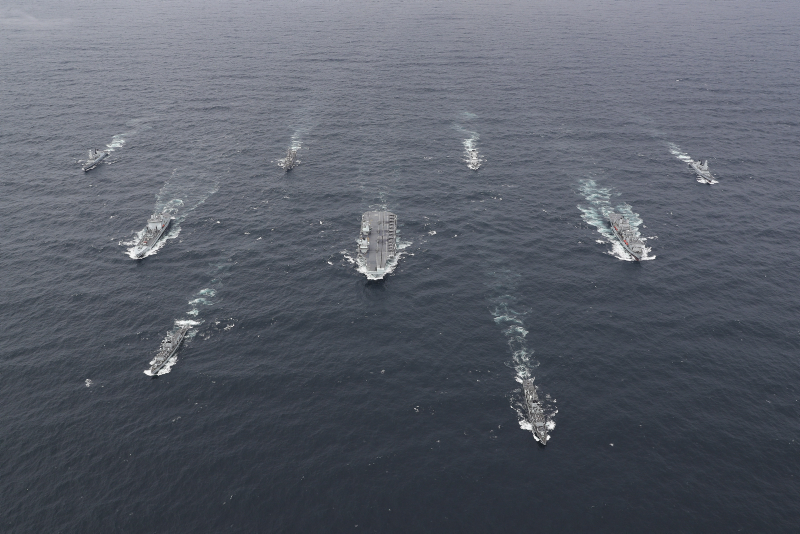Royal Navy's new Carrier Strike Group assembles for the first time