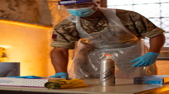 Army develops disinfectant spray to kill coronavirus