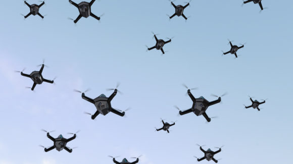 The trial was completed at a weapons range in West Wales and was the largest counter-drone swarm exercise the British Army have conducted to date.