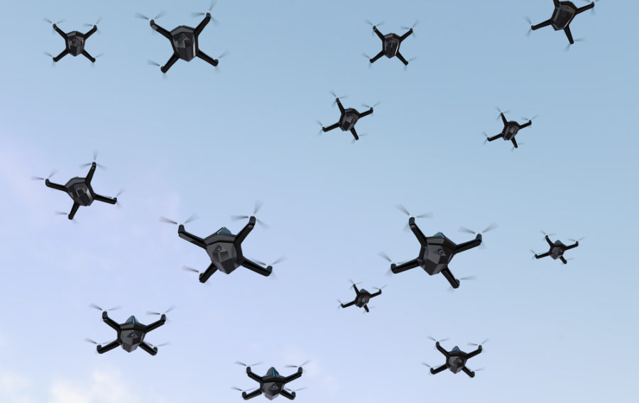 The trial was completed at a weapons range in West Wales and was the largest counter-drone swarm exercise the British Army have conducted to date.