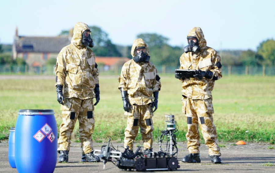 Dstl state-of-the-art robot trialled to seek out chemical agents