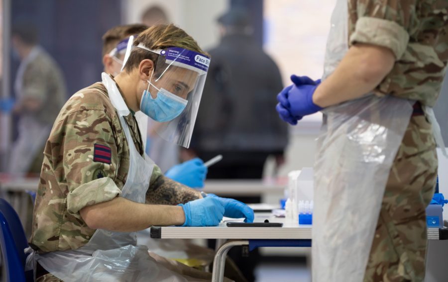 Military to support the testing of thousands of students in England