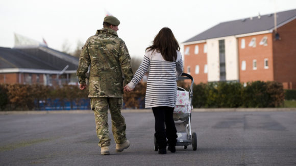 Soldiers from B Company 2nd Battalion The Royal Welsh return home to their base in Tidworth.