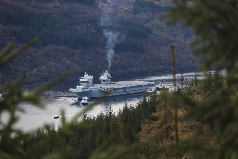 HMS Queen Elizabeth visits western Scotland for the first time