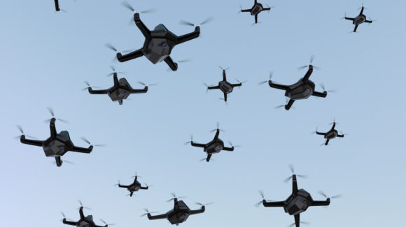 Future warfare: Blockchain-enabled swarm robotics