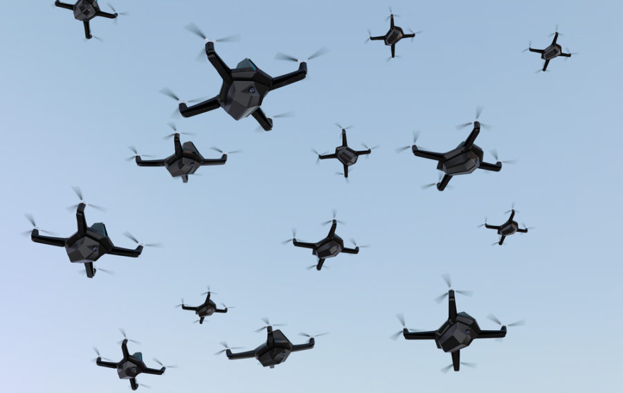 Future warfare: Blockchain-enabled swarm robotics