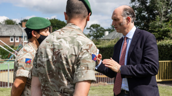 Defence Minister visits newly refurbished homes at Catterick