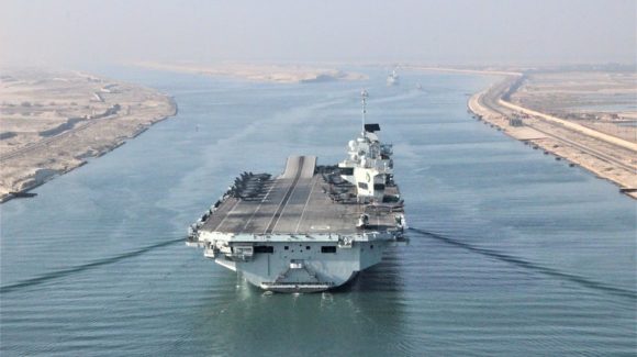 UK Carrier Strike Group reaches Indian Ocean region