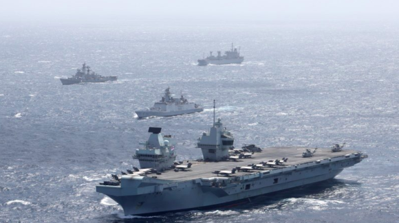UK Carrier Strike Group starts maritime exercise with Indian Navy