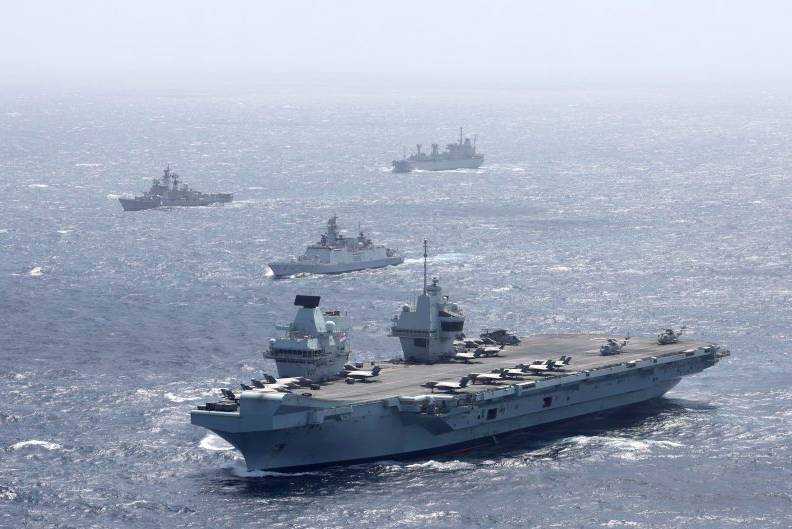 UK Carrier Strike Group starts maritime exercise with Indian Navy