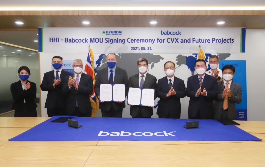 Babcock International Group and Hyundai Heavy Industries sign a MOU in Republic of Korea