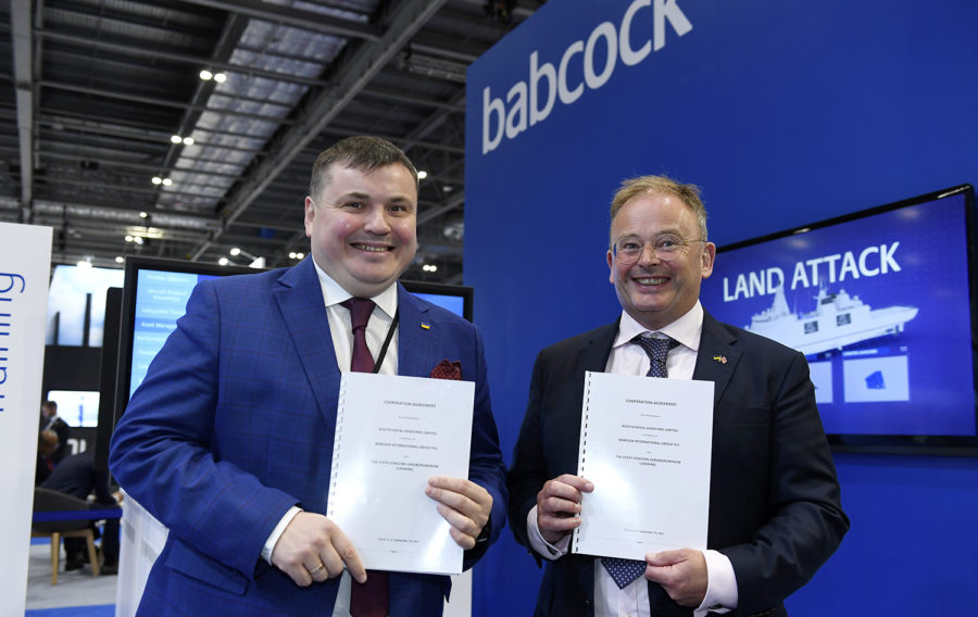 Babcock signs cooperation agreement with Ukroboronprom at DSEI