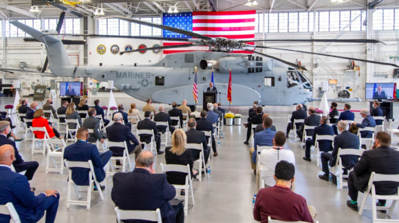 First Connecticut-built Sikorsky CH-53K handed to US Marine Corps