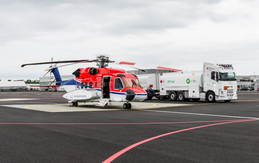 S-92 helicopter completes first flight using biofuel