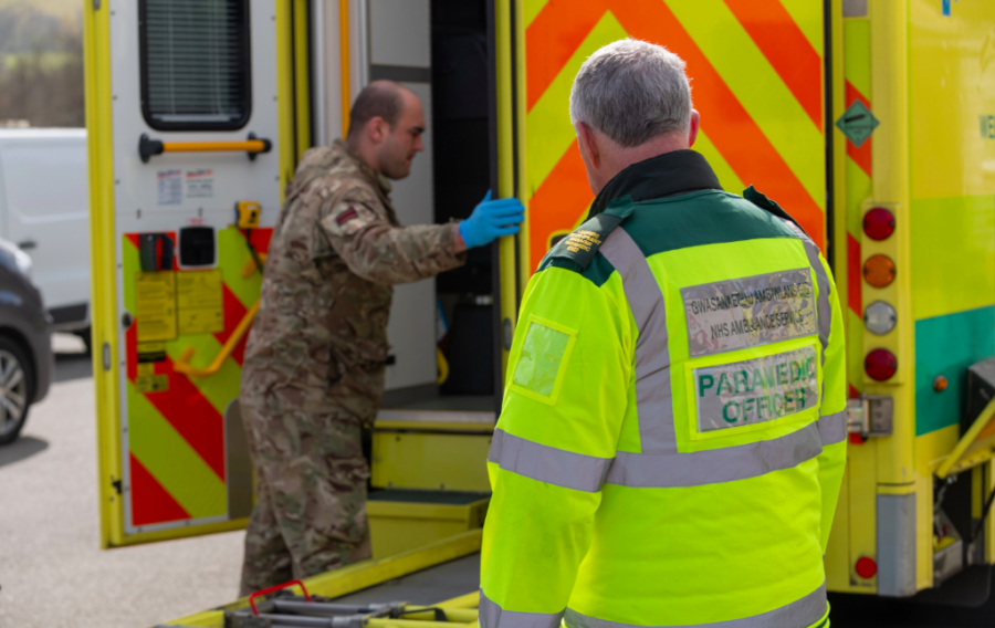 Armed Forces re-deploy to support Welsh Ambulance Service