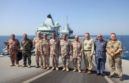 Chief of the Defence Staff hosts Gulf partners onboard HMS Queen Elizabeth
