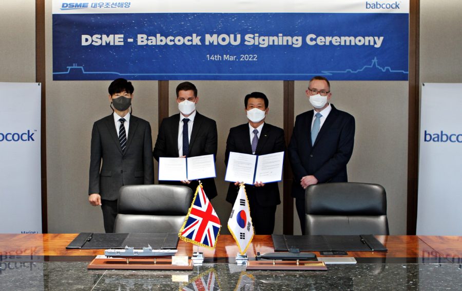 Babcock and DSME sign MOU to collaborate on systems integration programmes