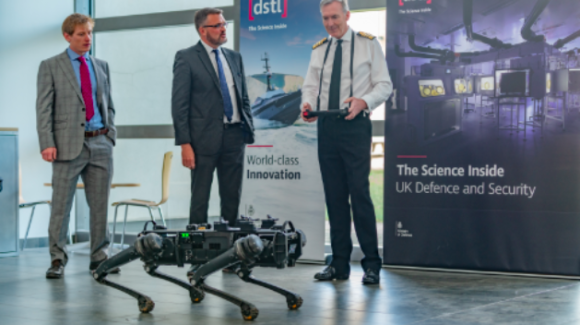 Dstl shows off its world-leading science to Head of the UK Armed Forces