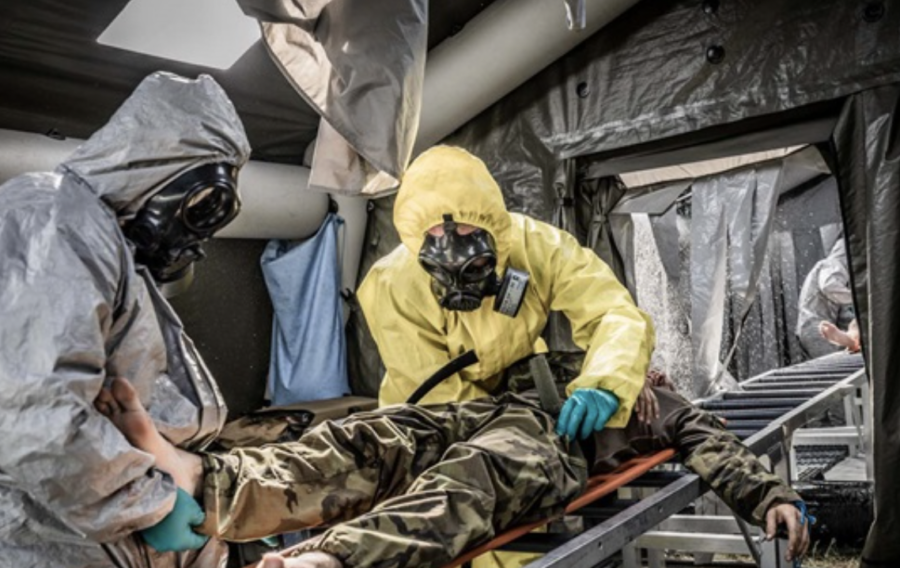 Royal Navy medics prepare for aftermath of CBRN attack during NATO exercises