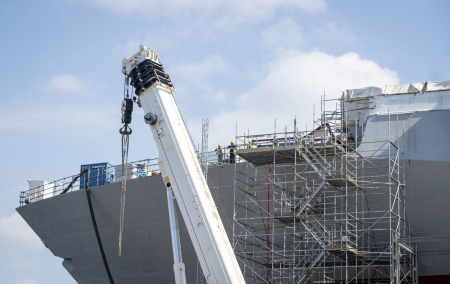 Scotland is playing a crucial role in the Navy’s shipbuilding pipeline and the UK’s security, Defence Secretary Grant Shapps said on a visit to key shipyards.