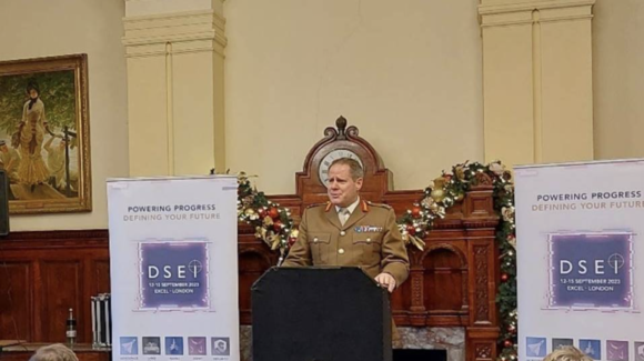 Deputy Commander Strategic Command speaks at the DSEI 2023 Launch