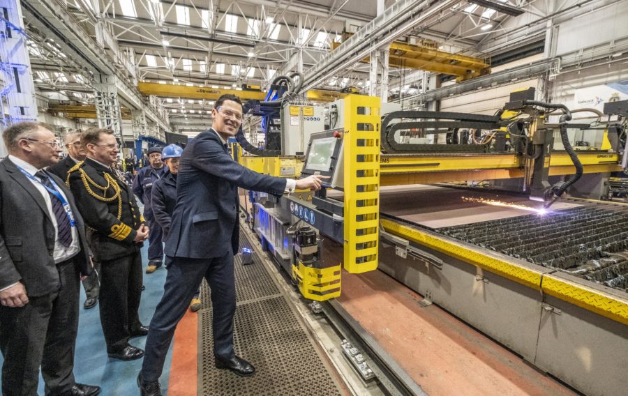 Babcock cuts steel on second Royal Navy Type 31 Inspiration Class frigate at Rosyth