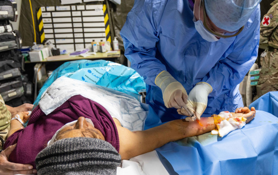 Over 100 Defence medical specialists have been providing urgent medical assistance to victims of the earthquake in Turkey through a critical care air support team and at the UK Medical Treatment Facility in Turkoglu.