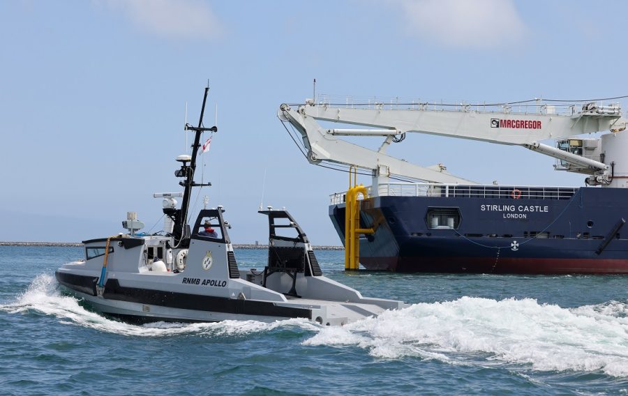 A new minehunting ‘mothership’ and its drone companions, have been trialled together for the first time.