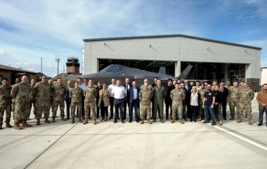 Completion of new maintenance facility for US Air Force F-35 jets