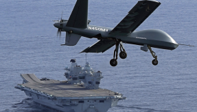 GA-ASI demonstrates short takeoff:landing of UAS on UK carrier